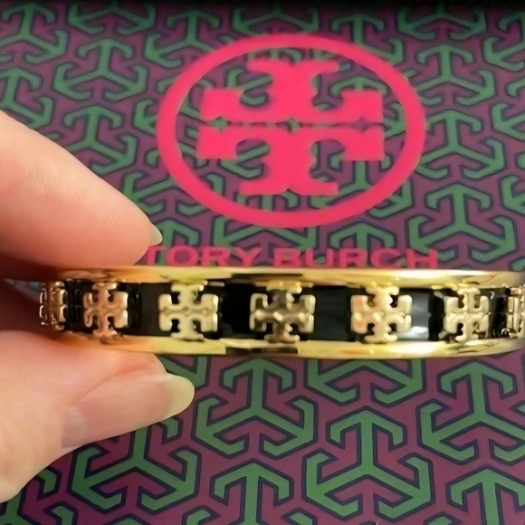 Tory Burch Accessories - Tory Burch Gold and Black Bracelet